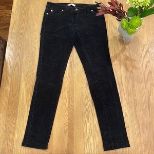 VNTG LOWRISE BLACK SKINNY CORDUROY PANTS